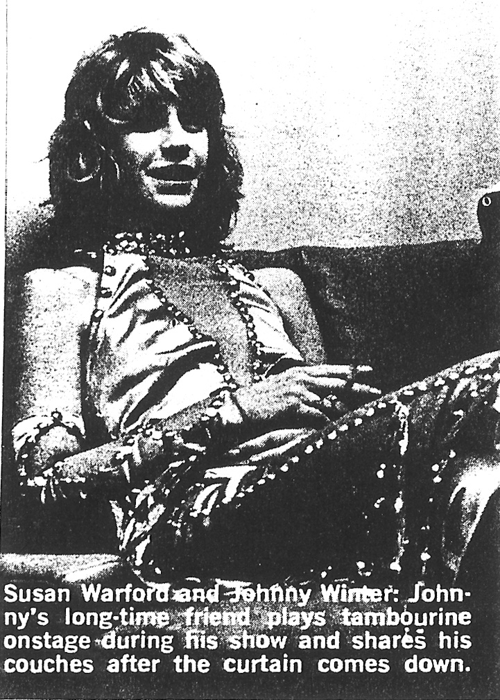Susan Winter sitting on the couch Creem Magazine ca 1974